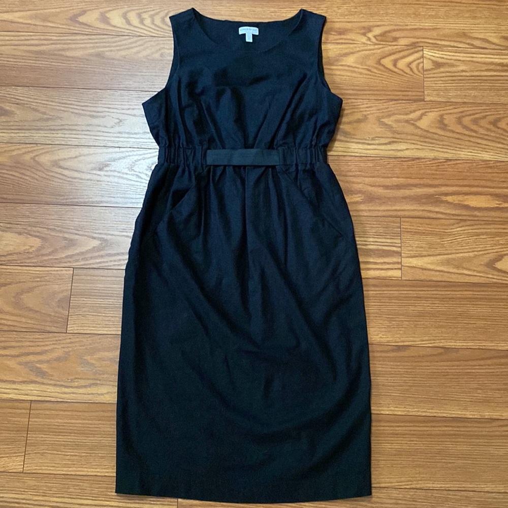 A Pea in the Pod Maternity women’s s/less black linen dress, elastic waist szM - Picture 9 of 12